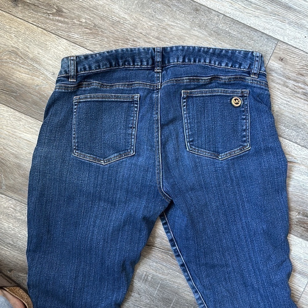 Michael Kors jeans, size 12 women’s gold accents - Picture 2 of 10